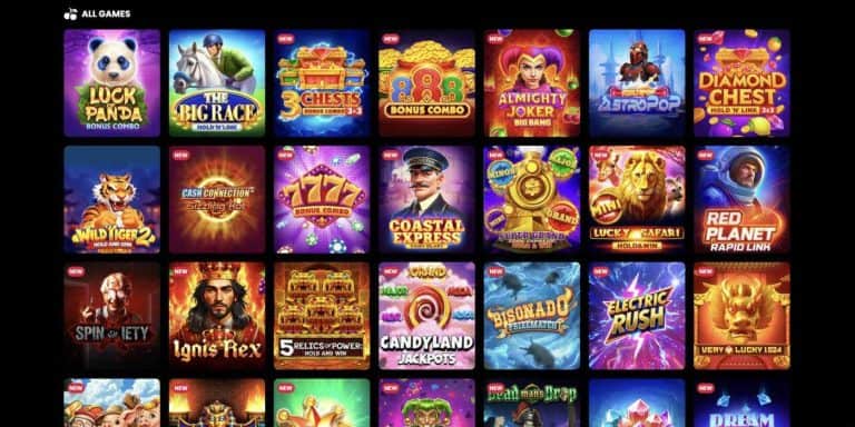 Collection of colorful online casino slot games.  Goodwin Casino Online